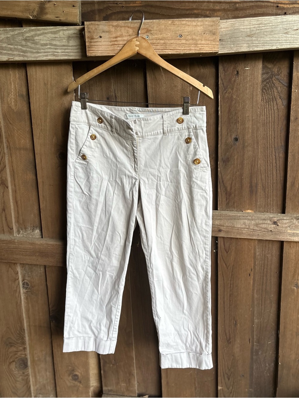 White House Black Market Sailor Fisherman Coastal Sailor Capri
